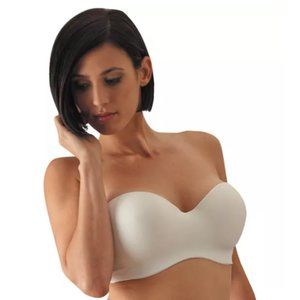 Carnival Full Coverage Strapless Bra 126 Color: Ivory, Size: 38 B